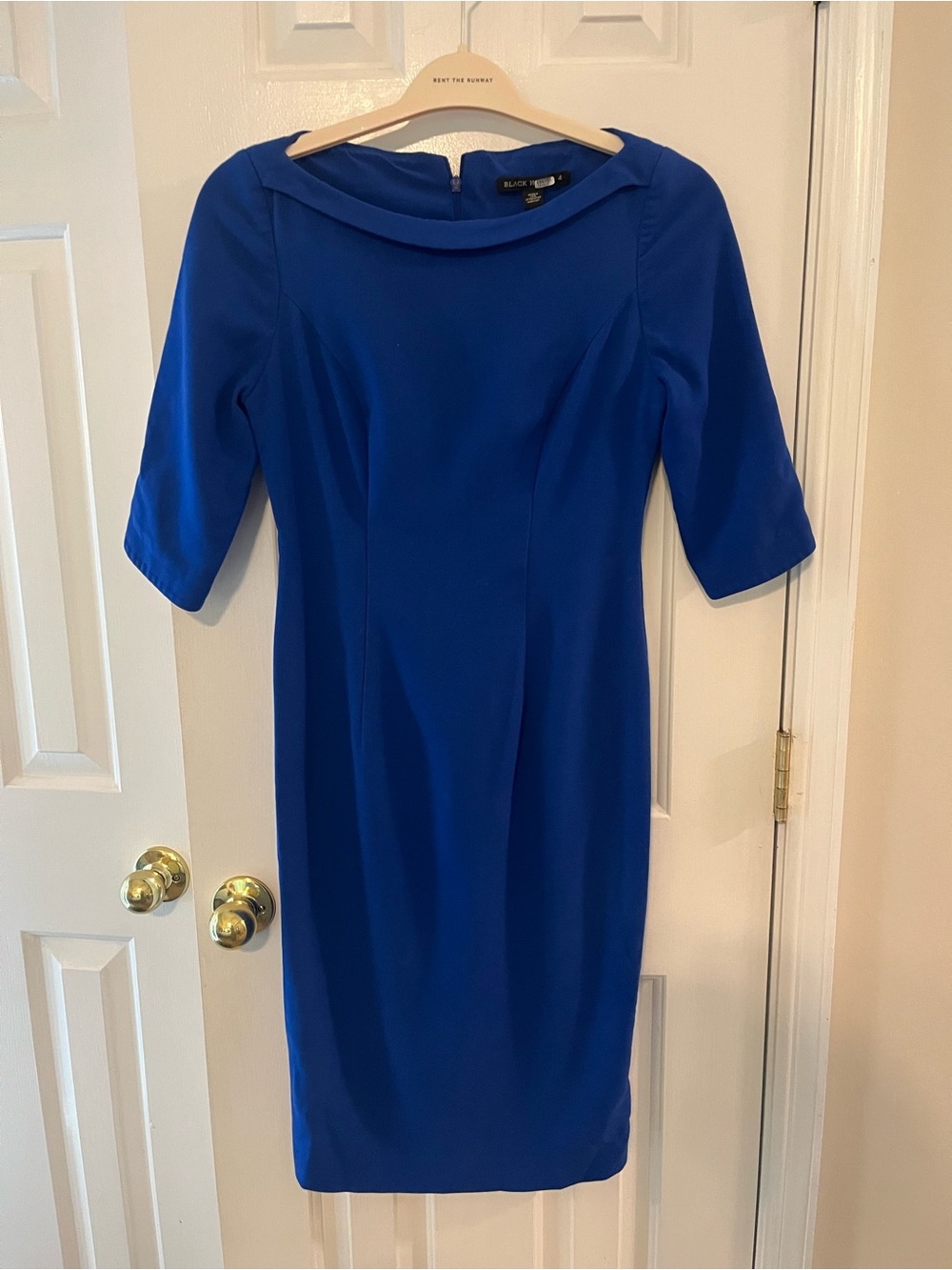 Royal Blue Midi Sheath Dress